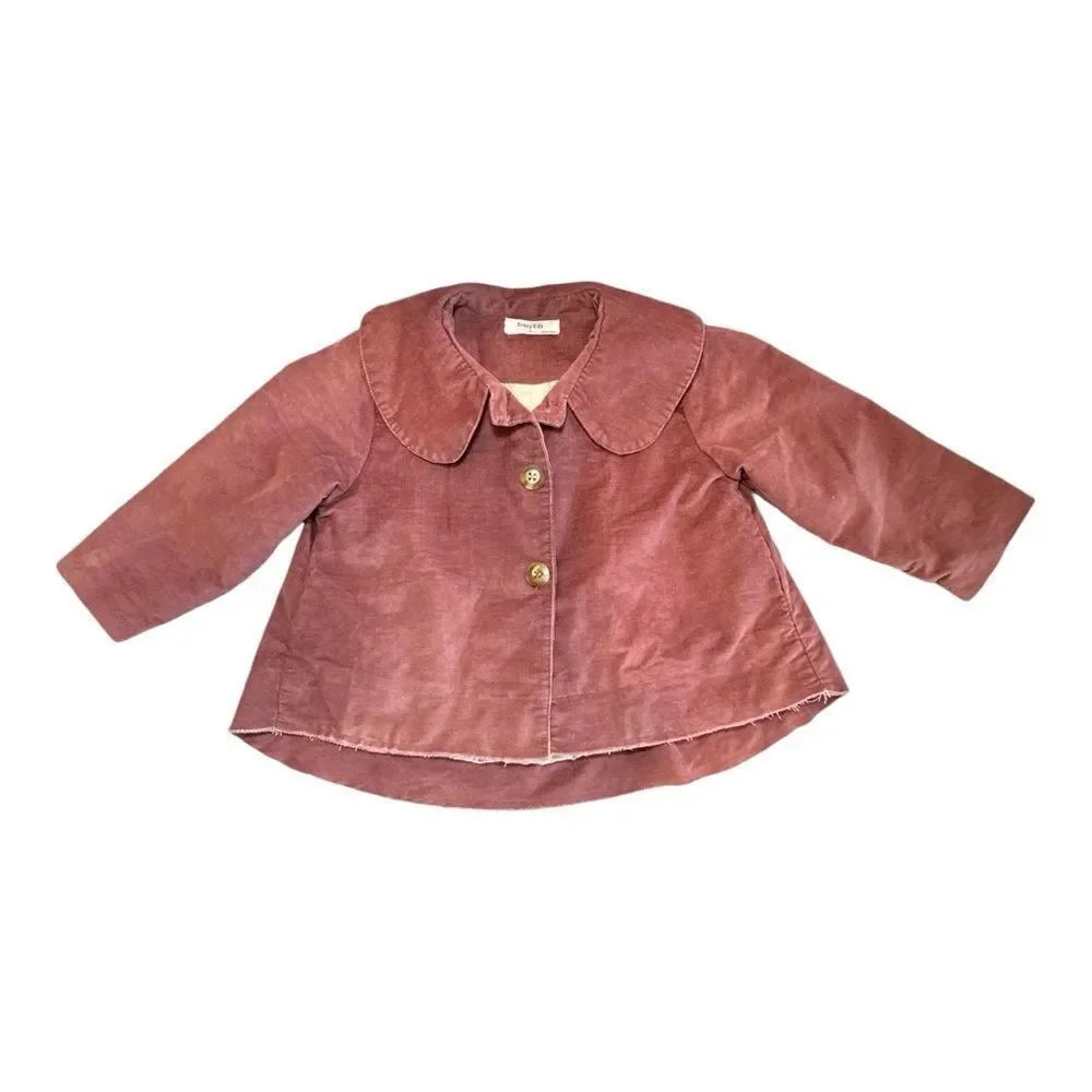 Bundle of 3 Girls-Distressed Jean Jacket Size 6, Corduroy Jacket & Dress Size 5
